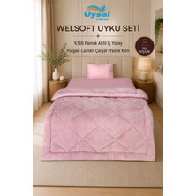 Uysal Yorgan Welsoft Akfil Tek Kişilik Uyku Seti PUDRA