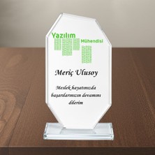 Çılgıntrend Kişiye Özel Yazılım Mühendisi Kristal Cam Plaket - Bilgisayar Mühendisliği ve Yazılımcı Hediyesi