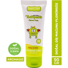 Babyton Doğal Diş Macunu Aromasız Florürsüz 50 gr