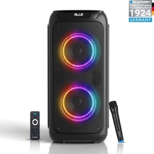 Blaupunkt PL800 Mikrofonlu Uzaktan Kumandalı Kablosuz Bluetooth Speaker Hoparlör 80W Siyah(Blaupunkt Türkiye Garantili)