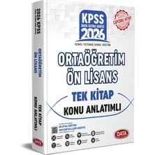 Data Yayınları Data 2026 KPSS Lise Ön Lisans Konu Anlatımlı Tek Kitap Data Yayın