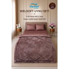 Uysal Yorgan Welsoft Akfil Çift Kişilik Uyku Seti GÜL KURUSU