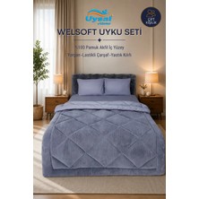 Uysal Yorgan Welsoft Akfil Çift Kişilik Uyku Seti ANTRASİT