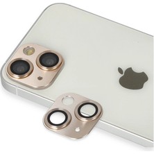 KSB Store Apple Iphone 13 Pers Alüminyum Kamera Lens - Gold