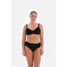 Siyah 3237BK Balenli Toparlayıcı Bikini Tk
