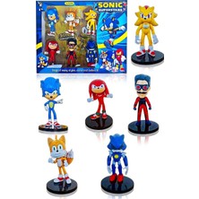 Brother Toys Sonic 6lı Figür Set Mavi Kirpi Sonik ve Arkadaşları Tails Knuckles