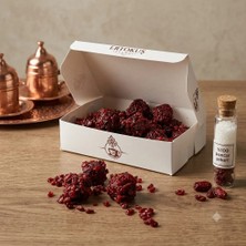 Ertokuş Efendi Zereşk Üzüm Kaplı Güllü Lokum 250GR | Çifte Kavrulmuş | %100 Pancar Şekeri