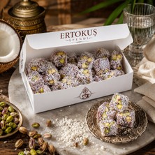 Ertokuş Efendi Isparta Güllü Duble Antep Fıstıklı Lokum 250 Gr, Çifte Kavrulmuş, %100 Şeker Pancarı