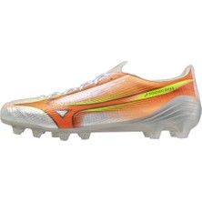 Mizuno Alpha 3 Elite Erkek Krampon Beyaz / Turuncu