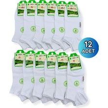 Dündar Çorap 0645 Dündar Bambu Patik 12LI 36-40 Beyaz