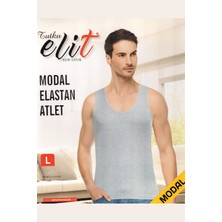 Tutku Elit 1201 Elit Erkek Modal Elastan Atlet 6lı Gri