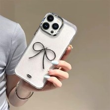 Apple iPhone 13 Pro Max ile Uyumlu Kılıf  Bow Silikon Kılıf Şeffaf