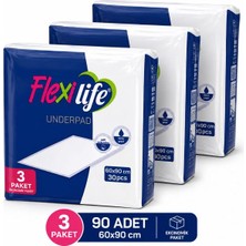 Flexi Life Yatak Koruyucu 60 x 90CM 30'lu x 3'lü Paket