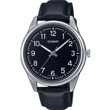 Casio MTP-V005L-1B4UDF Erkek Kol Saati Siyah Deri Kordonlu Suya Dayanıklı Modern Tasarım