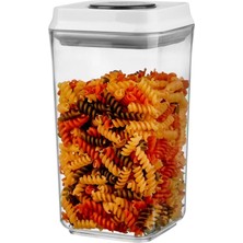 Zemira Leggno Pratico Basmalı Kare Erzak Saklama Kabı (1,25 Lt.) ÖLÇÜLER:106X106X192MM