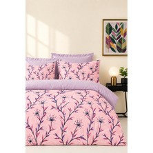 More Home Tek Kişilik Nevresim Takımı Lastikli Çarşaflı  Lavanta Dalları
