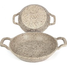 Zemira Oms 3729 Döküm Granit 2 Parça Kapaksız Sahan Set 18-20 cm Kumbeji
