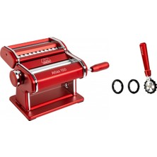 Marcato Atlas 150 Kırmızı Makarna Makinesi + Pastawheel