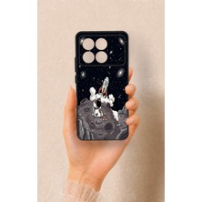 Vip Case Poco X6 Pro Uyumlu Uzay Astronot Desenli Silikon Kılıf