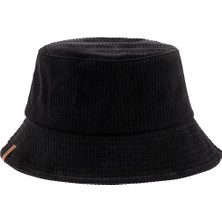Nordbron Unisex Bucket Şapka Siyah Yazlık Pamuklu Belluno
