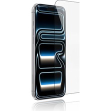 iPhone 17 Pro Max Youngkit Hd 2.5d Anti Fingerprint Temperli Cam Ekran Koruyucu Aparatlı Şeffaf