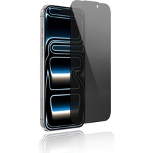 iPhone 17 Pro Max Youngkit Ap 2.5d 360 Derece Privacy Temperli Cam Ekran Koruyucu Aparatlı Siyah