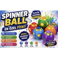 Depomiks Avm İthal Yaylı Rulmanlı Lastiksiz Spin Ball Stres Topu Fidget Oyuncak El Parmak Egzersiz Topu Dikkat ve Odak Geliştirici Stres Giderici Oyuncak