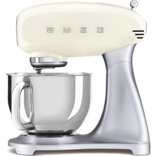 Zemira Smeg SMF02SVUK/PBUK/PGEU SMF02CREU 4,8 L Mutfak Robotu Krem, 18/10 Çelik