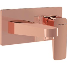 VitrA Root Square Ankastre Lavabo Bataryası Sıva Üstü, Soft Bakır A4273829