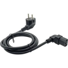 Sensei Eu Power Cord L Tipi (Alt) 3X0.75MM 220V 90 Derece 1.5 Metre Power Kablo