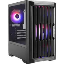 1ST Player Bullet Hunter H2 400W 4X12CM Raınbow Fan Temperli Cam USB 3.0 M-Atx Kasa