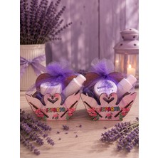 Rose White Hediyelik Lavanta Sepeti (4 Parça)