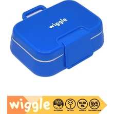 Zemira Wiggle Bento 1030ML Lunchbox Tek Katlı 2 Bölmeli Paslanmaz Çelik Sefer Tası Yemek Kutusu