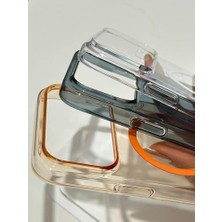 [sararmaz Slim Mika] For iPhone 17 Pro ile Uyumlu Crystal Clear Mika Magsafe Darbe Emici Şeffaf Kılıf (Lacivert, iPhone 17 Pro)