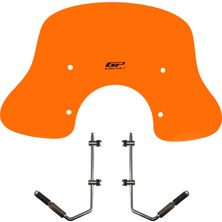 Gp Kompozit Vespa Gts 300 / 150 Universal Uyumlu Ön Cam Turuncu 42 cm