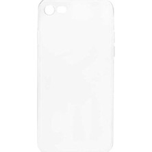 Apple iPhone 7 ile Uyumlu Kılıfı Şeffaf Sert Silikon Parlak Ince Koruma Kapak Clear Şeffaf