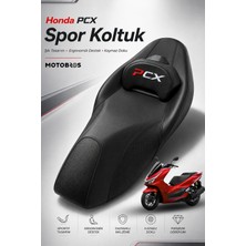 Motobros Honda Pcx Koltuk Pcx Spor Koltuk Premium Bel Destekli Karbon Model 2018-2025 Modellere Uyumlu
