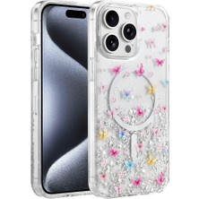 KSB Store Onegif Apple Iphone 15 Pro Max Misk Simli Magsafe Kapak - Desen 4