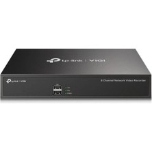 TP-Link Vıgı NVR1008H-8MP 8mp 2 USB 80 Mbps 8 Channel Sata Interface Network Vıdeo Recorder