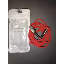 Mucize Qoovı Hızlı Şarj-Data Kablosu - Typ C Kırmızı 2 mt 7AMP