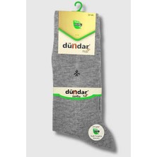 Dündar Çorap 5640 Dündar Erkek Bambu Penye Çorap 12LI Paket 37-41 Gri