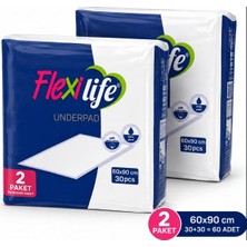Flexi Life Yatak Koruyucu 60 x 90CM 30'lu x 2'li Paket