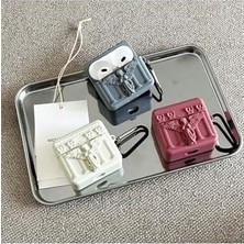 Caseonn Kılıf Antik Melek Bej Bej Apple Airpods Pro ile Uyumlu