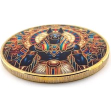 Solfera Anubis Antik Mısır Mitoloji Koleksiyon Metal Hатıra Parası, Altın/dore, CP004