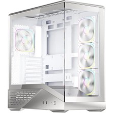 1ST Player Gm7 Btf Gümüş Argb 4X12CM Fan Temperli Cam USB 3.0 Type-C Atx Kasa