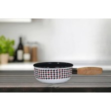 Forte Black Emaye Ahşap Kulplu Mini Tava