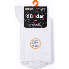 Dündar Çorap 5725 Dündar Kadın Modal Soket Çorap 12LI Beyaz