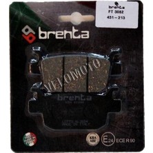 Brenta Organik Ft 3082 Fren Balata - 431 - 213 Forza 250 -Sh 125- Rks Grubu Arka