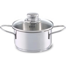 Zemira Fissler Tencere Atıştırmalıklar 14 Cm, 1 L, Cam Kapaklı
