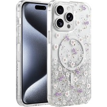 KSB Store Onegif Apple Iphone 15 Pro Max Misk Simli Magsafe Kapak - Desen 2